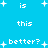 Pixelated blue background with white text and star symbols arranged in a pattern