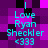 Pixelated text on a purple and black checkered background with cyan lettering, showing repeated phrases.