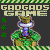 Animated pixel art of a green-shirted character with blue face and silver headpiece, displayed in repeating pattern with changing text and dot patterns