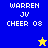 Two side-by-side pixel art display identical text with a single star symbol changing color between blue and yellow