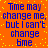 A static digital image with blue text on an orange background featuring yellow dots.