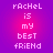 Pixelated text on a purple-pink gradient background with two identical vertical text blocks.