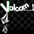 Animated icon with 'Volcom' text and a stylized figure holding a skateboard, displayed on a black-and-white checkered background.