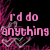 Pixelated pink text on black background with heart motifs, displaying partial phrases about holding someone in arms.