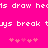 Pixelated text and heart symbols on a bright pink background with white and light pink elements.