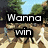 Pixelated animated scene with text overlays asking to sing a Beatles song, set against trees and buildings.