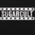 A 50x50 pixel animated contact sheet showing two frames of a Sugarcult-themed buddy icon with text elements on black backgrounds.