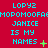 Red background with cyan text repeating 'LOPYZ' and 'JANICE IS MY NAMES' across three , featuring green plus signs and yellow dots as animation changes