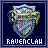 identical pixelated shield icons with 'RAVENCLAW' text below each, set against a dark blue background