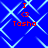Blue background with light blue diamond lattice pattern, red text "I", "<3", and "Tasha" arranged in four identical quadrants.