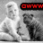 Static pixelated image shows two figures in grayscale with red text above, one figure appears to be a woman and the other is less distinct.