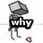 Pixelated character with gray cube head and green chest, holding text blocks that change sequentially from 'why' to 'wont you' then 'love me?' against white background.