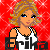 Pixelated cartoon-style icon of a woman with blonde hair wearing a white tank top against a red background, with the name "Brika" displayed below her in large black letters.