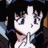 A pixelated anime-style character with large blue eyes and dark hair appears on the left side of a contact sheet, while the right side displays stylized text reading "Anime IM" above smaller cursive text against a black background.