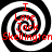 Four identical black-and-white spiral patterns with red text reading "I Love Jack Skellington" overlaid, arranged in a