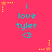 A static image with a bright pink background displays repeated text "i love tyler" in cyan, accompanied by small yellow and orange star-shaped pixel art elements.