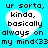 A static image with a bright cyan background featuring four identical white heart shapes, each containing black pixelated text.