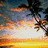 Pixelated sunset scene with palm trees on left, blue background text reading "Ryley and Bianca FOREVER" above lyrics about words changing by Bianca.