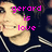 Pixelated image of a person with light skin and dark hair wearing a dark shirt with white stripes, overlaid with pink text reading 'gerard is love' on a dark background.