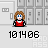 Pixel art animation of two characters in a school hallway with lockers, showing sequential interactions including standing together, turning toward each other, and one character walking away.