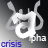Pixelated static icon featuring a white abstract shape with gray accents on a gradient background, plus blue and white text elements at the bottom.