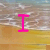 Animated beach scene with pink text reading 'I love flip flops' over a wave background.