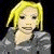 Pixelated image of a person with blonde hair and gray clothing against dark background, next to green text reading Original Icons .com.