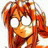 A pixelated anime-style character with long red hair and wide eyes on the left, next to a black background with white text "Anime IM" and "com" on the right.