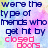 Pixelated text in blue and pink on a pastel gradient background with four distinct sections of overlapping words.
