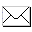 Three pixelated envelope icons on gray background: left shows closed envelope, top-right shows open envelope, bottom shows open envelope with green pixelated object inside.
