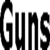 A contact sheet of three animated frames showing a pixelated Guns N' Roses logo with overlapping text elements and color shifts in the 'N' character.
