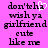 Pixelated text on bright pink background with one frame showing a white heart replacing the 'h' in 'wanna'.
