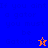 Pixelated text and star icons on blue, purple, and orange backgrounds with repeated phrases.