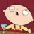 Animated sequence of cartoon characters with overlaid text, featuring a child holding a blue glass and an adult character in various poses.