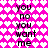 A static image with a bright pink background covered in white heart shapes, featuring repeated text "you no want me" in black pixelated font.