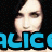A pixelated image of a person with dark hair and light skin, overlaid with blue text reading "ALICULLEFOR" above and "MY ITTUPPE" below.