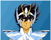 Six anime-style character portraits in a , each with distinct helmets and colored backgrounds, rendered in pixel art style