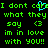 Green pixelated text on black background with blue heart symbol replacing 'care' in repeated phrase, including emoticon and exclamation marks.