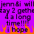 Pixelated text on a purple background with orange flame graphics at the bottom, displaying repeated phrases and punctuation.