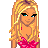 Pixel art contact sheet showing a blonde cartoon woman in pink attire with text reading "I may look all diff-erent glamour but I really AM n' glitz" across three frames.