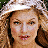 A 48x48 pixel animated contact sheet showing three sequential frames of a woman with curly blonde hair in different poses and expressions against a white background.