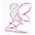 A stylized fairy figure with large wings in pink, purple, and blue hues on a transparent background.
