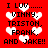 Red background with white pixelated hearts and black text reading "I LUV...... VINNY, TRISTON, FRANK, AND JAKE!!" in four repeated sections.