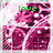 Animated sequence of three showing pink and purple abstract background with green text reading 'love', 'makes you do', and 'crazy things' in pixelated font