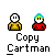 Pixel art buddy icons show two characters with white faces, blue hair, yellow and red shirts; text bubbles display 'EH!', 'YA', 'BUTTLICKER', 'AHH', 'AHH WEAK!' above them.