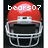 Red football helmet with silver face mask on black background; white text on helmet changes from 'beary07' to '#99'.