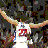 A split-screen image with a basketball player in mid-air on the top-left, and text blocks reading "The Prince has found his Palace" across blue and red backgrounds.