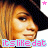 Pixelated close-up of a person with light brown hair and dark roots, wearing a black hat; pink star in top-right corner on left frame, blue square in top-right corner on right frame.