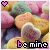 Pixelated candy hearts with 'be mine' text and changing heart icons in a
