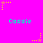A bright pink background features repeated cyan text 'Cassie' and yellow star-shaped icons with dotted trails, some of which change color to pink.